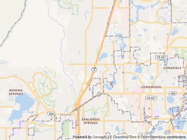 Map for "RVilson" 2020 Winnebago Minnie Winnie Sleeps 6 near Longwood, FL