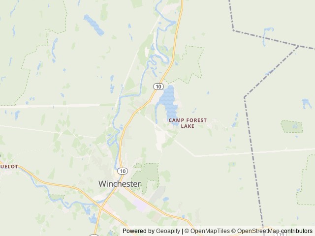 Map of Forest Lake Camping Ground, Inc. location at Winchester, NH, United States