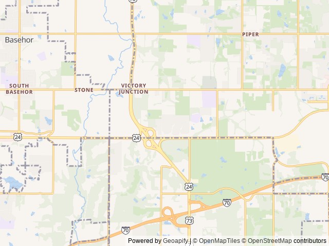 Map for Spotless!  2022  RV Coleman Lantern Series 263BH near Kansas City, MO