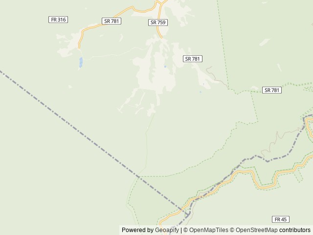 Map of Hopper Creek Group Camp location at Natural Bridge Station, VA, United States