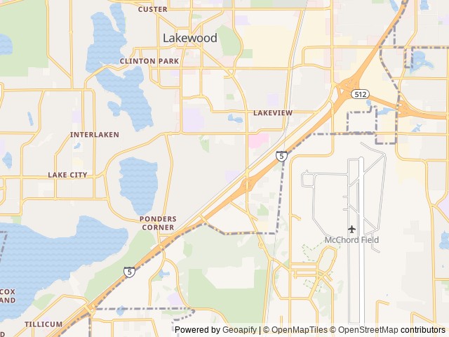 Map for 2020 Forest River RV Forester LE 2151SLE Chevy near Lakewood, WA