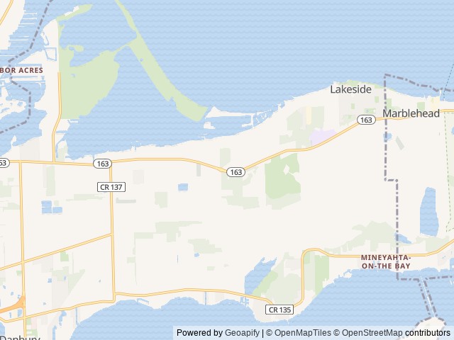 Map of Forest RV Park location at Sandusky, OH, United States