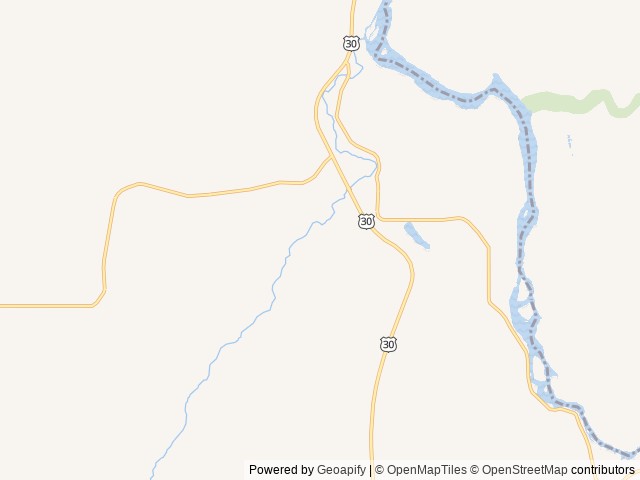 Map of Miracle Hot Springs location at Buhl, ID, United States