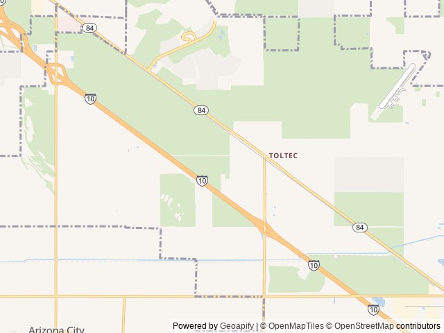 Map of Silverado RV Resort location at Eloy, AZ, United States