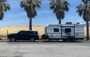 Big Al and Yolie’s Comfy and New Travel Trailer