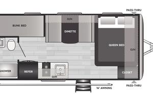 "Lightweight" 5-6 member Family Bunkhouse *SOLAR*!