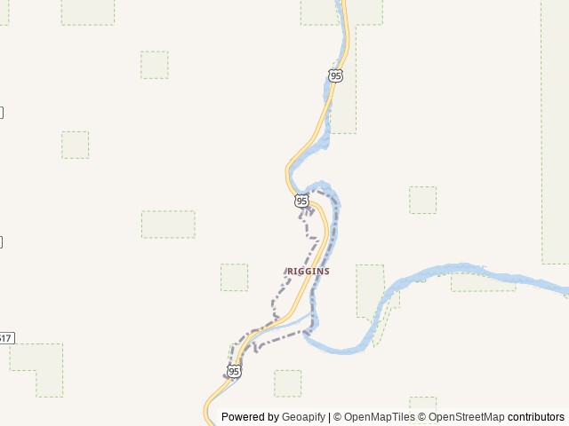 Map of Big Eddy’s RV Park location at Riggins, ID, United States