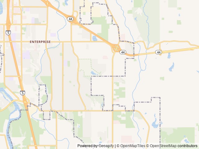 Map for Dog Friendly Couples Camper near Redding, CA