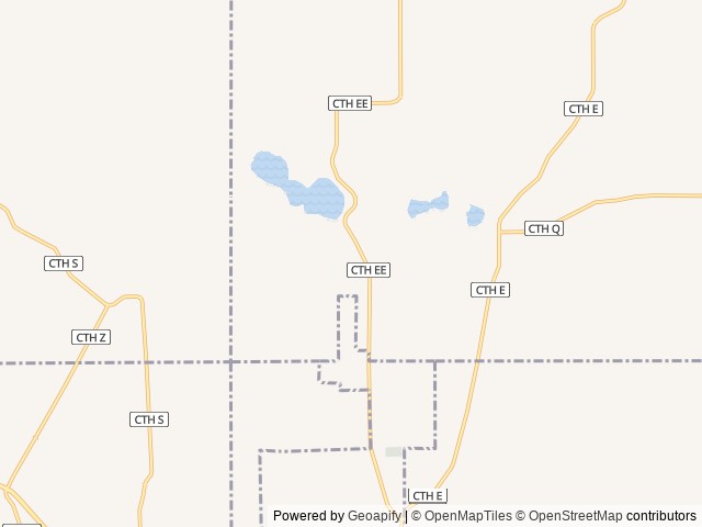 Map of Pearl Lake RV Campground location at Redgranite, WI, United States