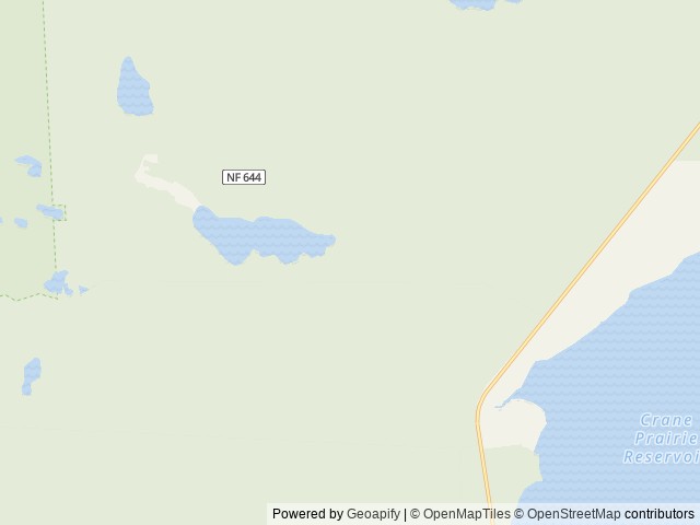 Map of Little Cultus Campground location at Bend, OR, United States