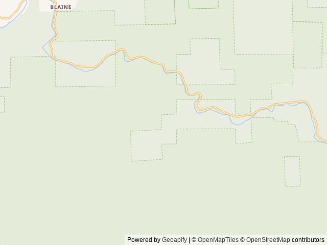 Map of Powder Creek Campground location at Beaver, OR, United States