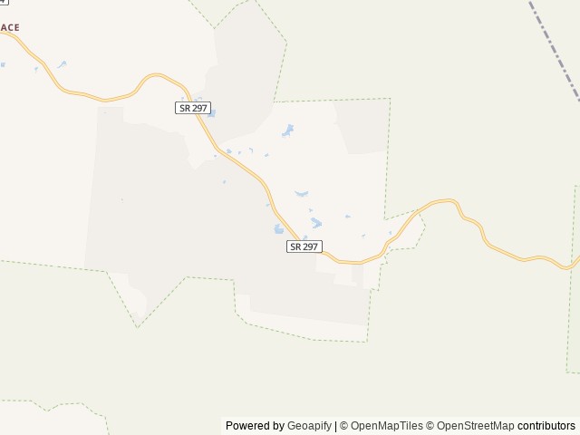 Map of True West Campground and Stables location at Jamestown, TN, United States
