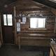 Eagle Lake Cabin interior wood shelves