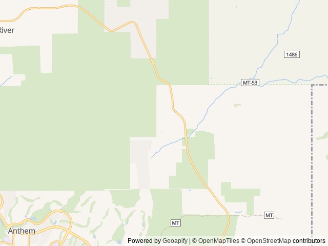 Map of ShangriLa Ranch location at New River, AZ, United States