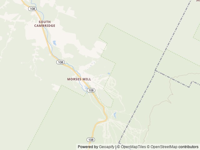 Map of Smugglers' Notch Resort location at Cambridge, VT, United States