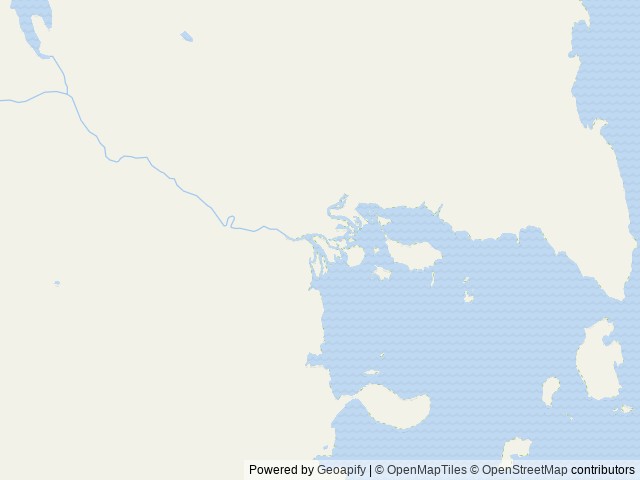 Map of Kah Sheets Bay Cabin location at Petersburg, AK, United States