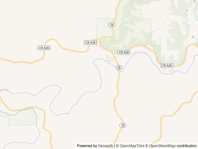 Map of Upper Iowa Resort location at Dorchester, IA, United States