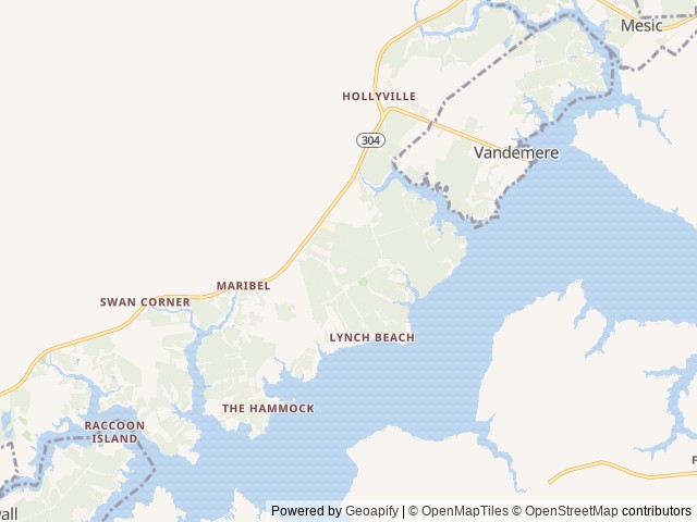 Map of Natures Trace location at Bayboro, NC, United States
