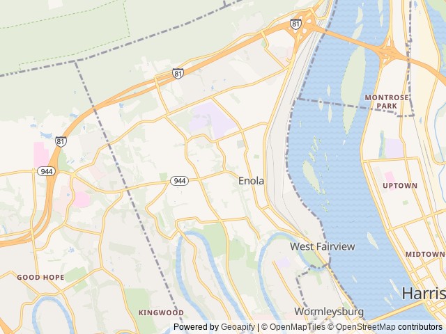 Map for 2018 Hideout 192LHS near Enola, PA
