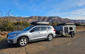 Off-Grid Teardrop Trailer Camper with Rooftop Tent