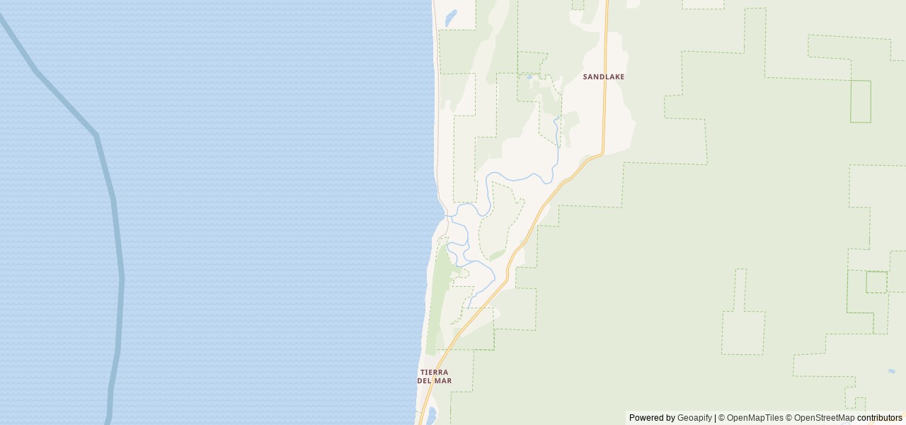 Map of Sandbeach Campground - Sand Lake Recreation Area location at Hebo, OR, United States