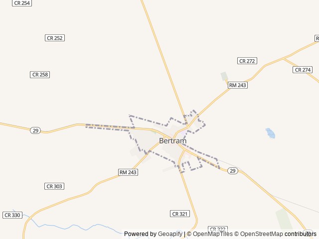 Map of Patriot RV Park - Bertram location at Bertram, TX, United States