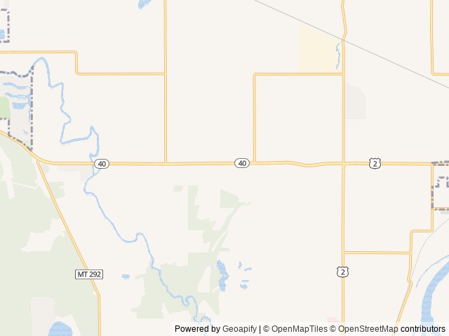 Map of Mountain View RV Park location at Columbia Falls, MT, United States