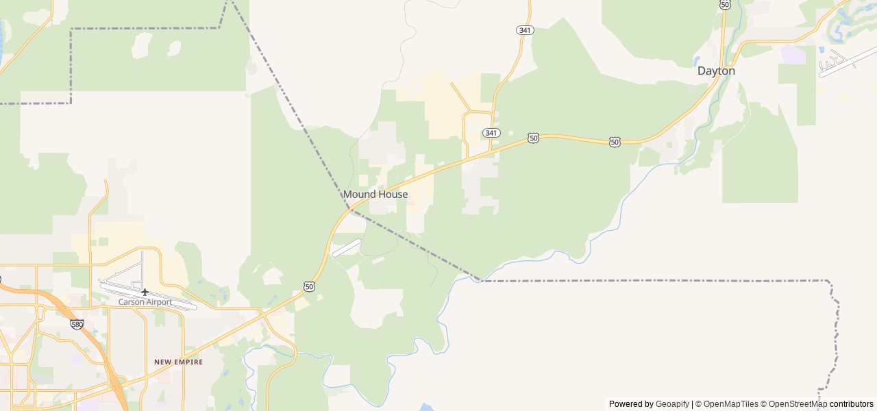 Map for Campfire Cozy Retreat near Carson City, CA