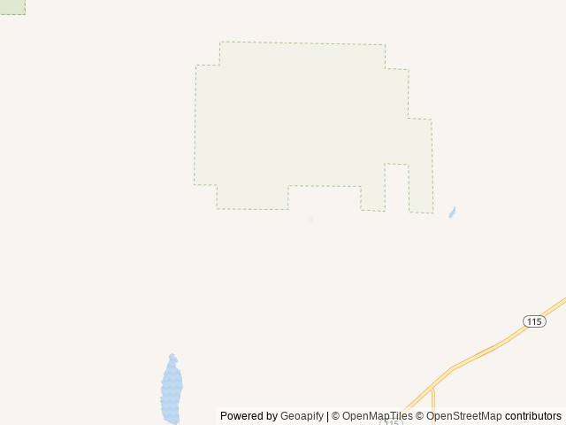 Map of Penrose Common Rec Site location at Canon City, CO, United States