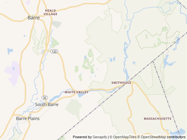 Map of Camp Coldbrook RV Resort location at Barre, MA, United States