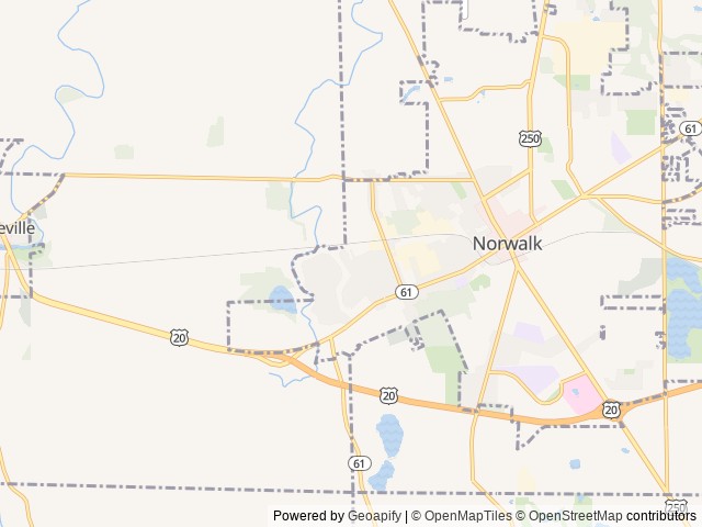 Map for 2021 Thor Chateau 22B-UNLIMITED MILES!!! near Norwalk, OH