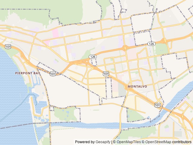 Map for 2019 Thor Motor Coach Chateau 31Y near Ventura, CA