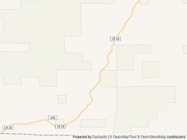 Map of Campbell Creek Campground location at Douglas, WY, United States
