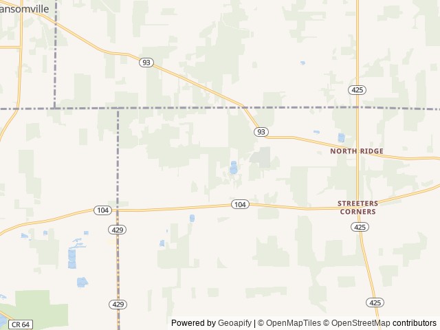 Map of Niagara's Lazy Lakes location at Lockport, NY, United States