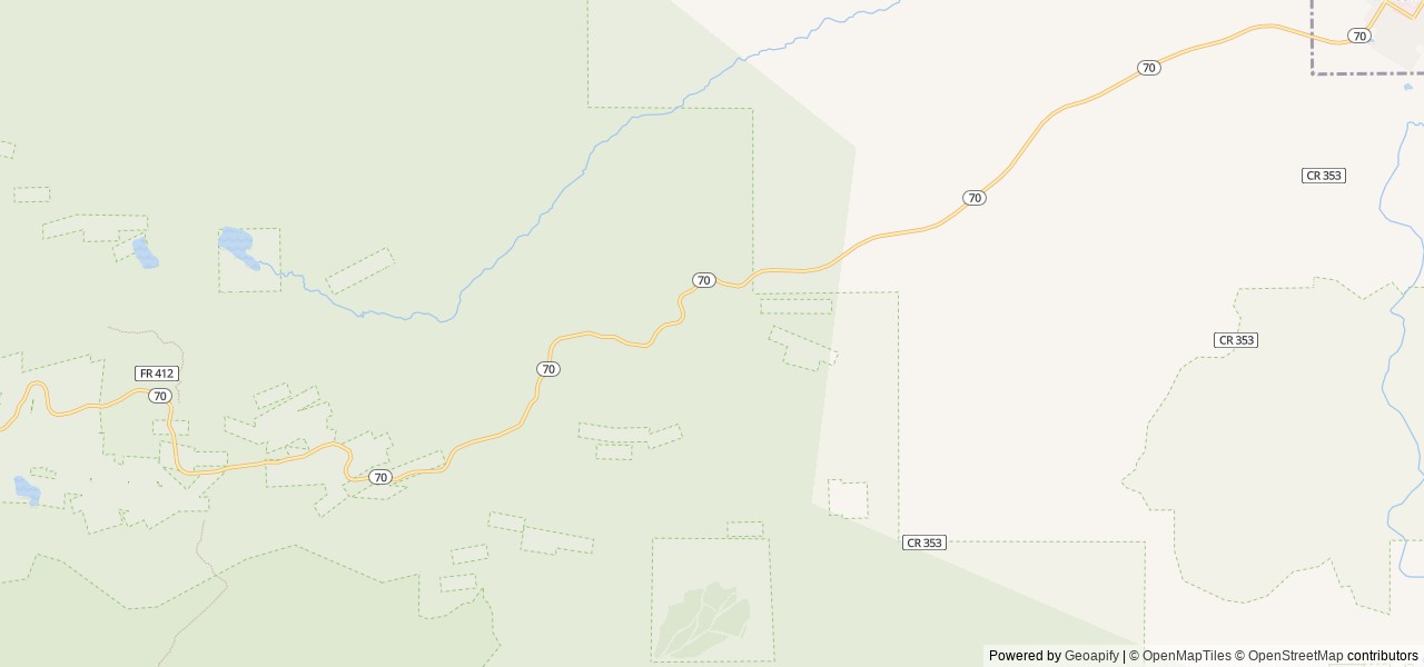 Map of Bottle Creek Group Picnic Site location at Saratoga, WY, United States