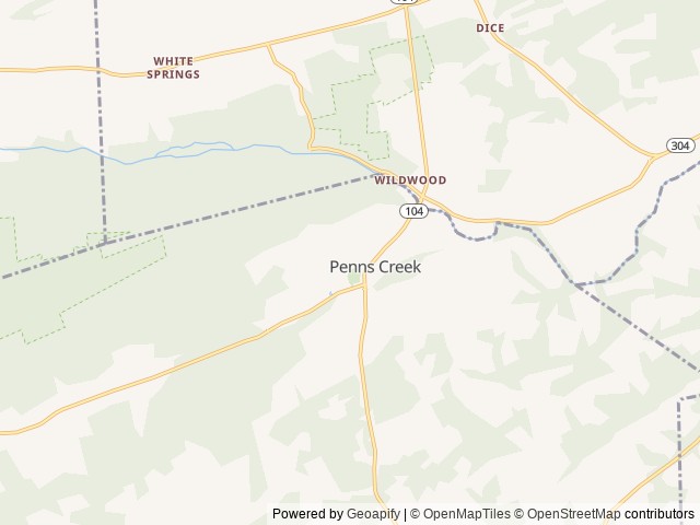 Map for 2024 Forest River RV Wildwood X-Lite 261BHXL near Middleburg, PA