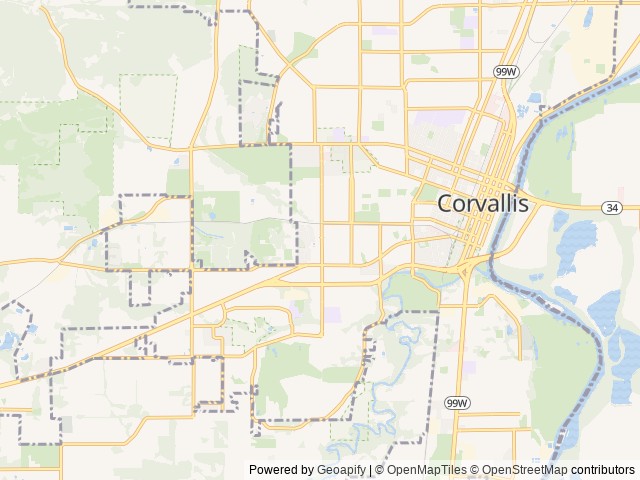Map of Marys Peak Solar Eclipse Viewing Parking Reservation location at Corvallis, OR, United States