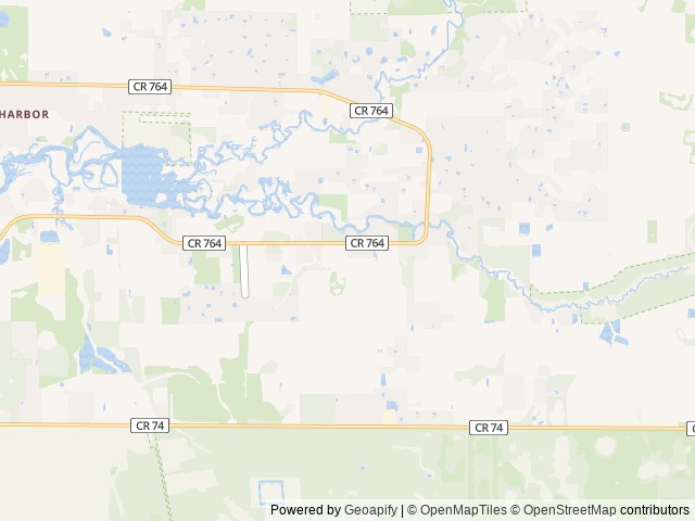 Map of Shell Creek location at Punta Gorda, FL, United States