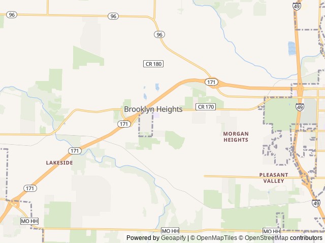 Map of Camp Micasa location at Carthage, MO, United States