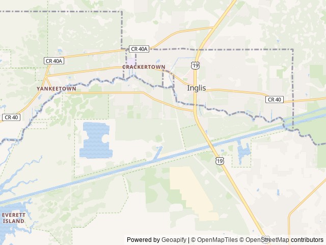Map of Citrus River Village location at Inglis, FL, United States