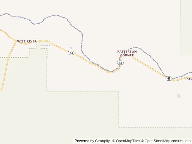 Map of Jerry Creek Br Fish Access location at Butte, MT, United States