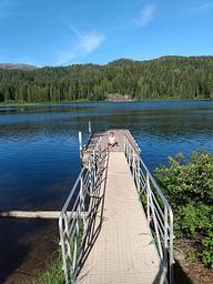 Fishing dock on South Skookum Lake