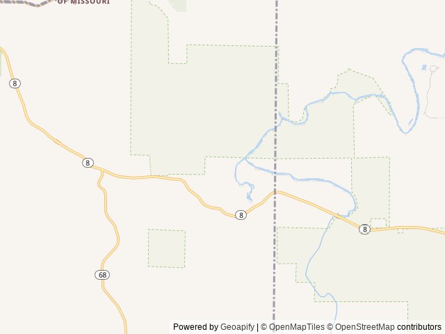 Map of Maramec Spring Park location at Saint James, MO, United States