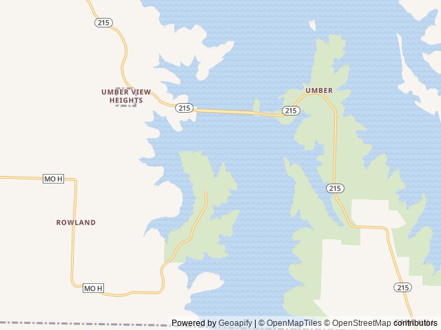 Map of Hawker Point location at Stockton, MO, United States