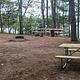 GOOSENECK LAKE CAMPSITE 4 table and Fire Ring