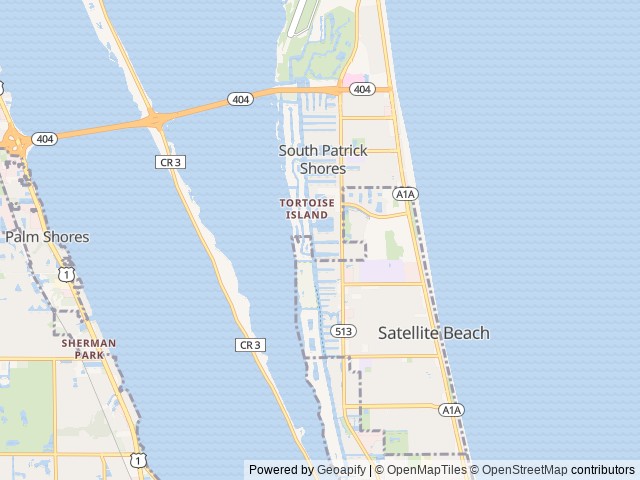 Map for 2023 Grand Design Imagine XLS 22RBE near Satellite Beach, FL