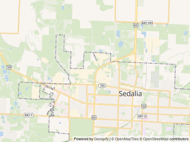 Map for 2022 Jayco JayFlight SLX near Sedalia, MO