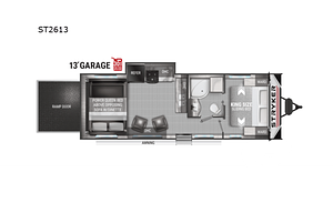 Generator / Sleeps 6  Plus / Deck (GWTX 1640)