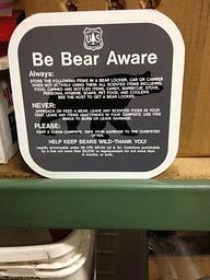 Bear Placard