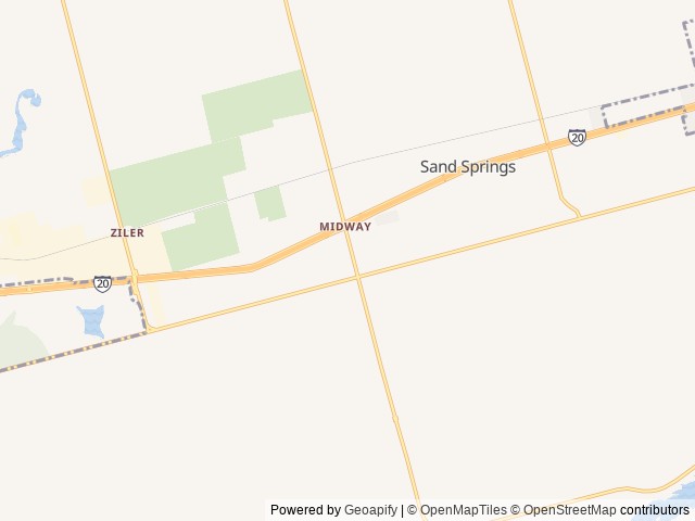 Map of Our Place RV Park location at Big Spring, TX, United States